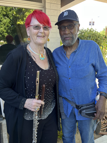 Debbie MacMurray with Bennie Maupin